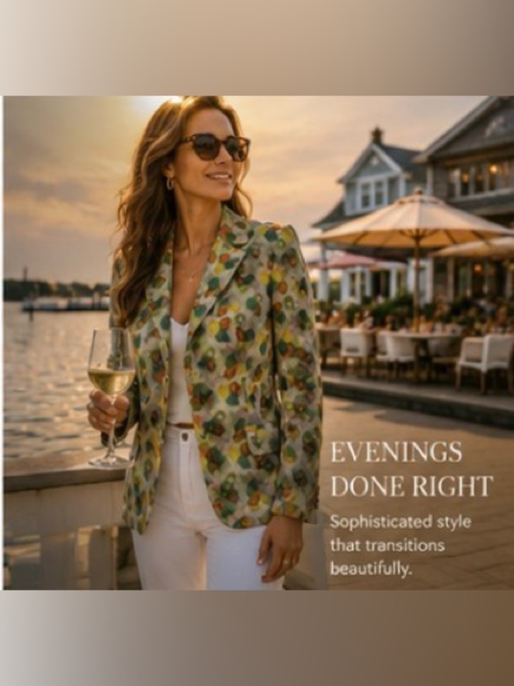 Piazza Sempione Italian Designer Blazer Floral Linen Jacket Size 8 Luxe